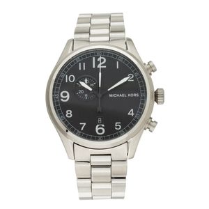 Michael Kors Hangar Black Dial SS Men's Watch